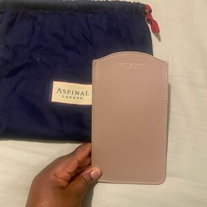 Aspinal of London Leather Phone & Card Holder